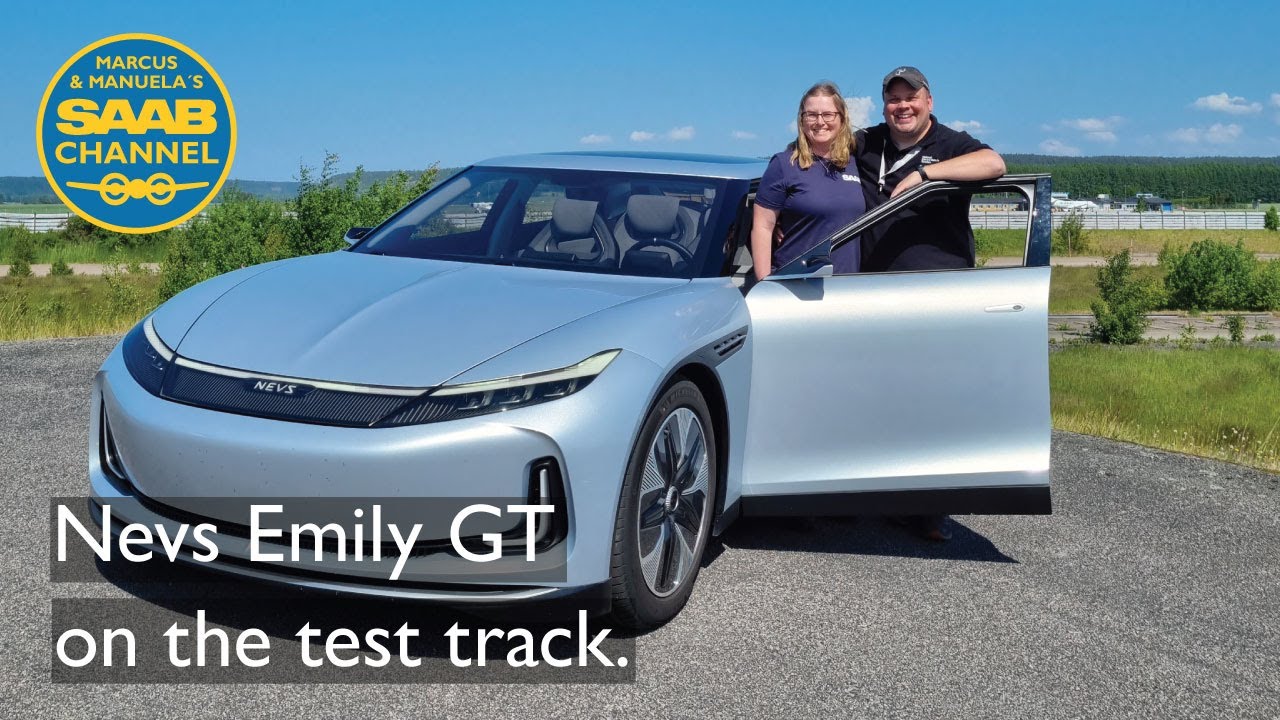 Nevs (SAAB) Emily GT on the test track! Visit to Trollhättan! #saab