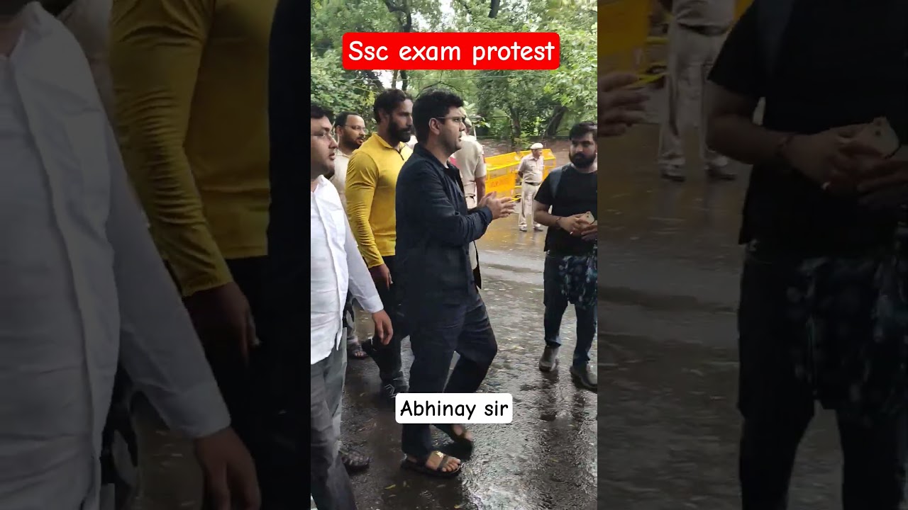 Abhinay sir ssc exam protest🚨 @ABHINAYMATHS @unemploymentissue