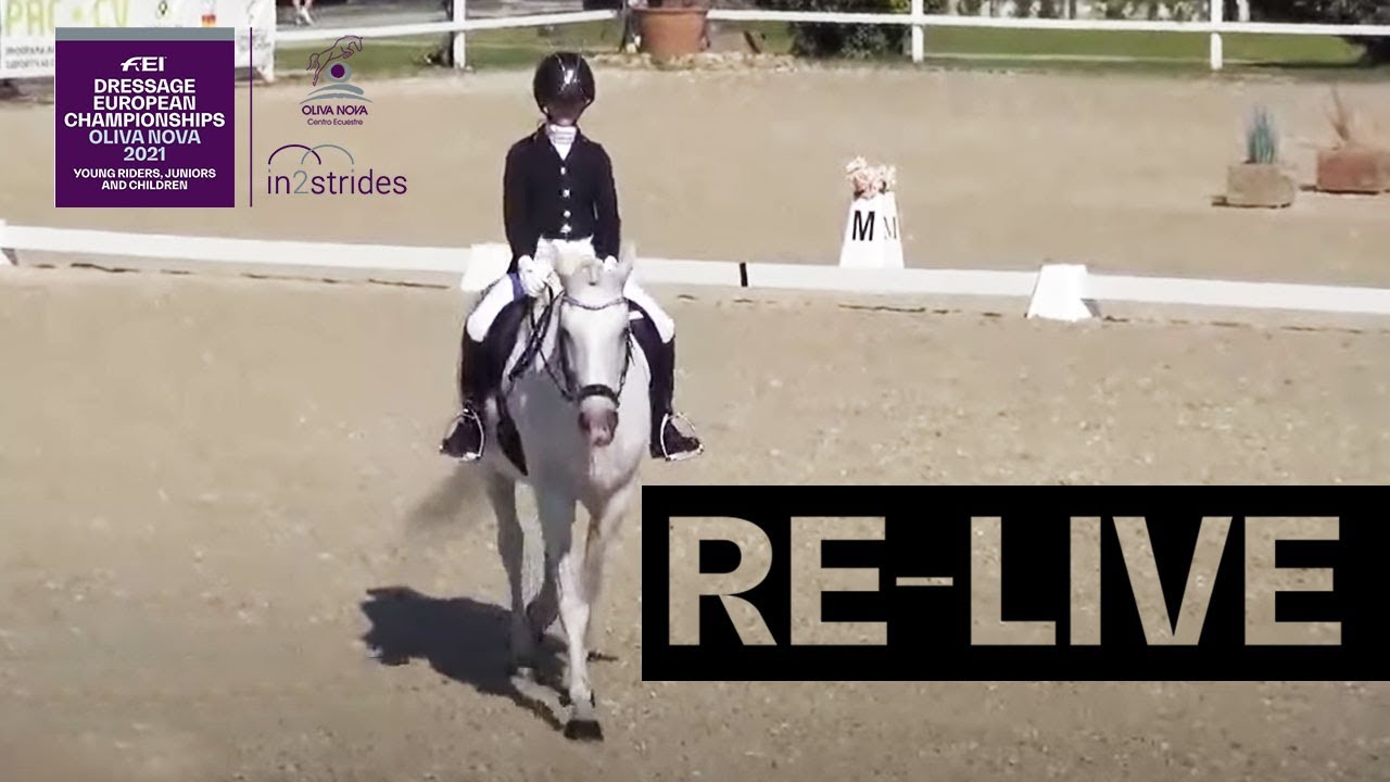 RE-LIVE | Dressage Preliminary B Test Part 2 - Children | FEI Dressage European Championship 2021