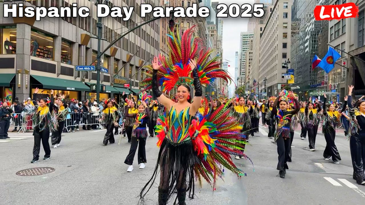 NYC LIVE Hispanic Day Parade 2025 | Desfile De La Hispanidad 2025