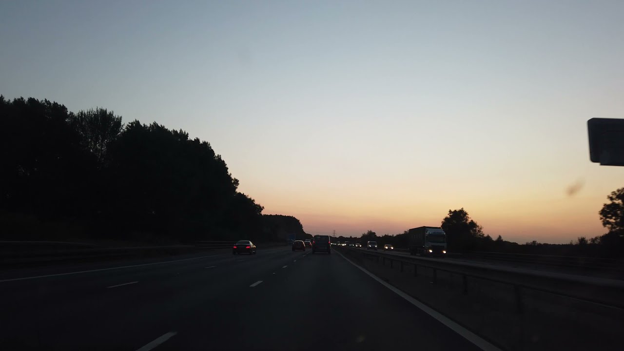 England: Motorway Road Trip At Sunset P2 (M25) - Virtual Drive #8 (4K)