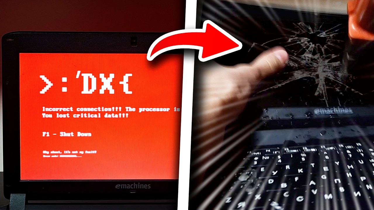 Мой ноутбук сошел с ума, и я его уничтожил (экран выключения Windows 8)