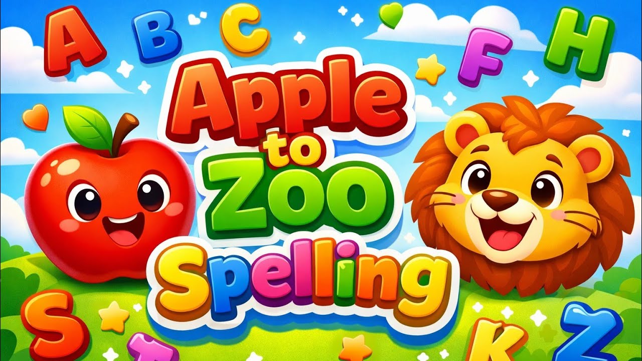 A to Z 📚 Spelling for Kids | Apple to Zoo Learning Video|Abc song 🎵|Nursery rhyme 🎵| #kidslearning 