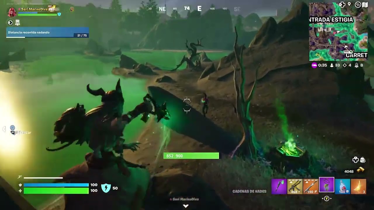 Intento de escapar duende verde #fornite