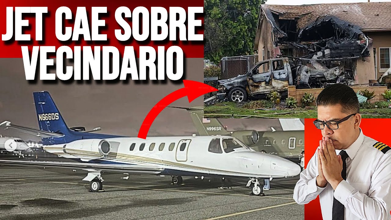 ACCIDENTE DE LUJOSO JET💥Destruye 6 VIDAS y 15 CASAS