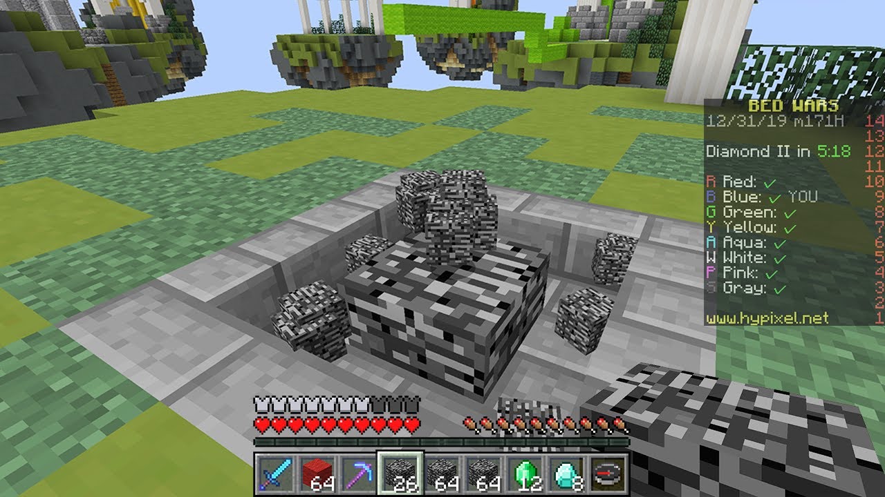 Minecraft Bedwars but with bedrock generators...