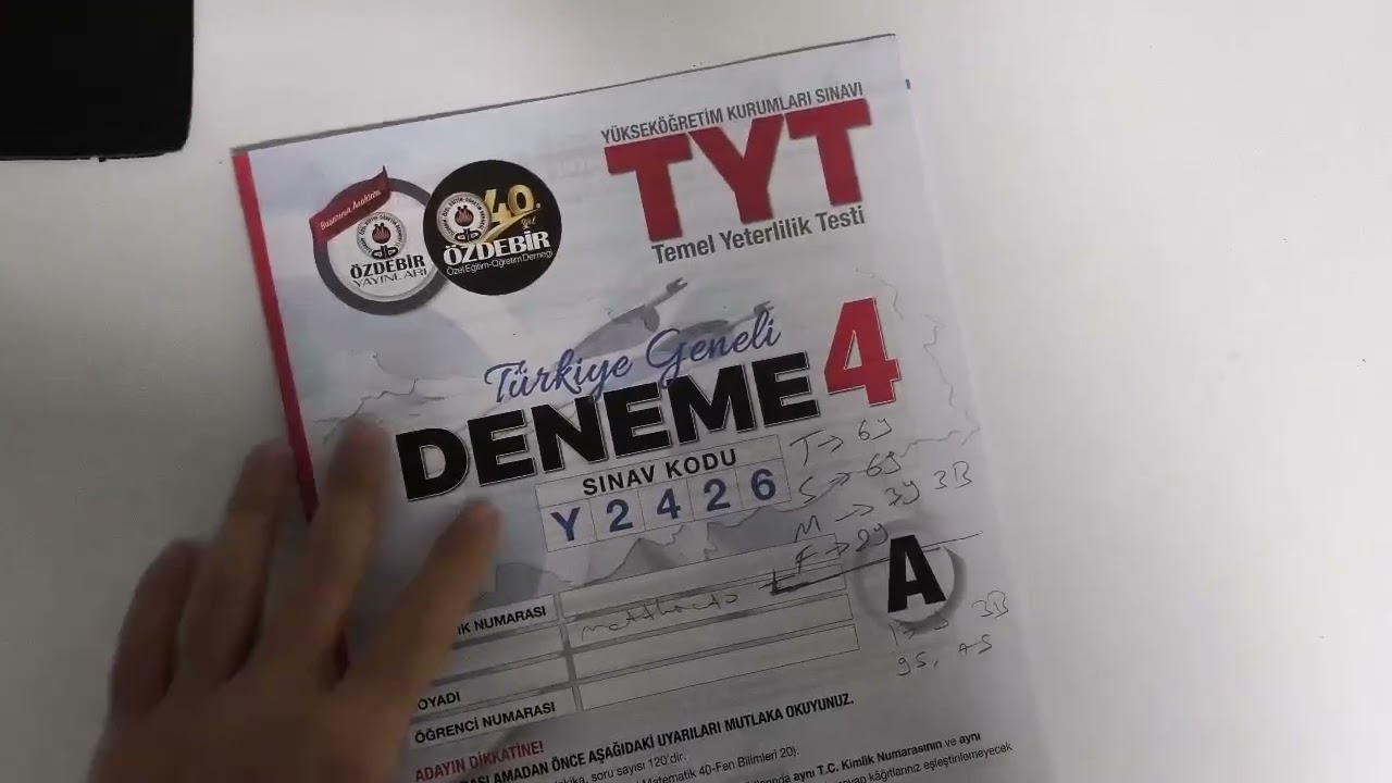 ÖZDEBİR TG4 BAKIŞ DEĞERLENDİRME YORUM #yks26 #özdebirtyt 