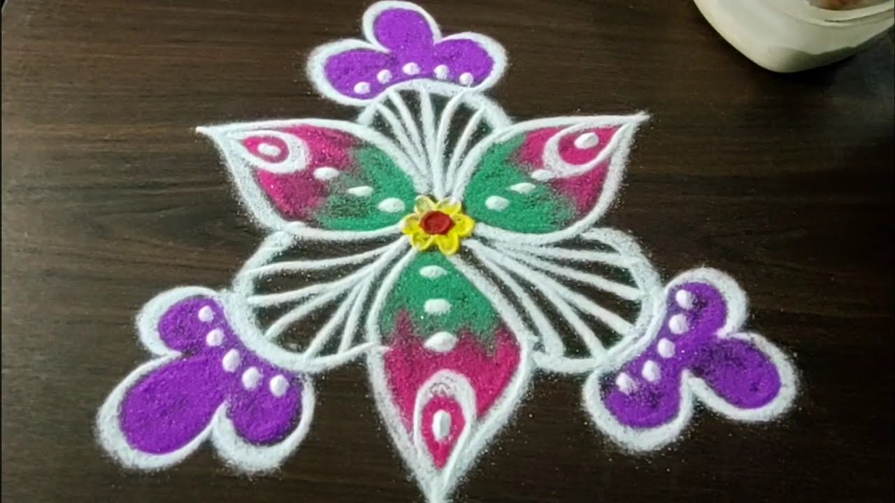 கோலம்🌺#1minkolam #viralvideo#rangoli#bestkolam#new#easy rangoli#simplekolam#beginners 