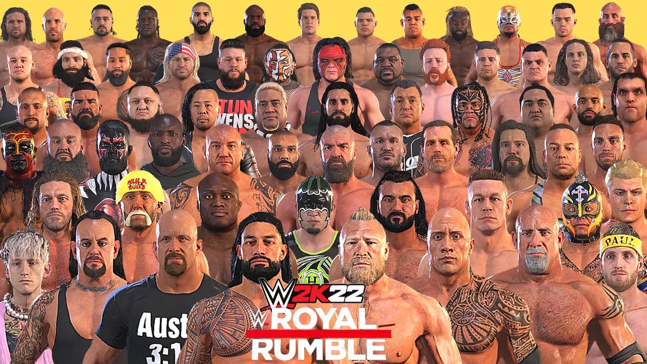 WWE 2K22 - 100 Man Royal Rumble Match!