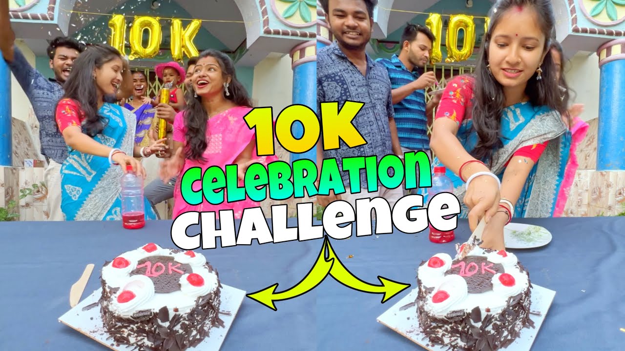 10k Special Celebration Bottle Flip Challenge with Family