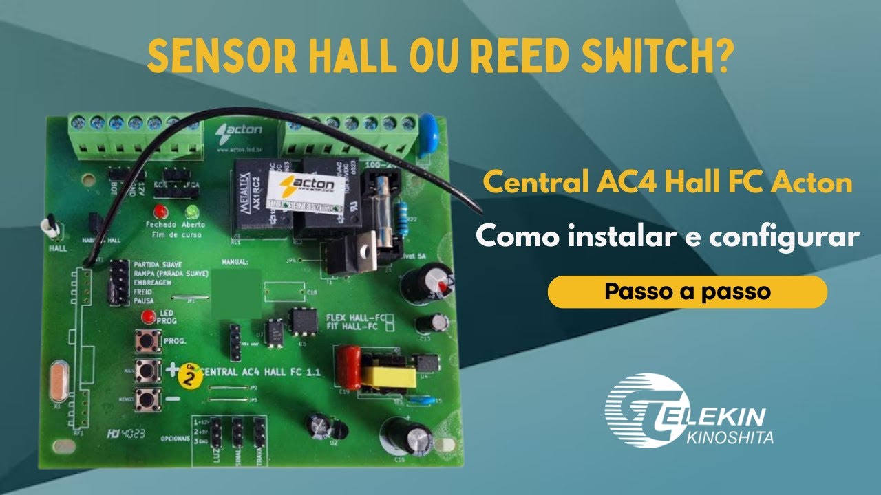 Como Instalar Central Placa Universal AC4 Hall Acton Passo a passo