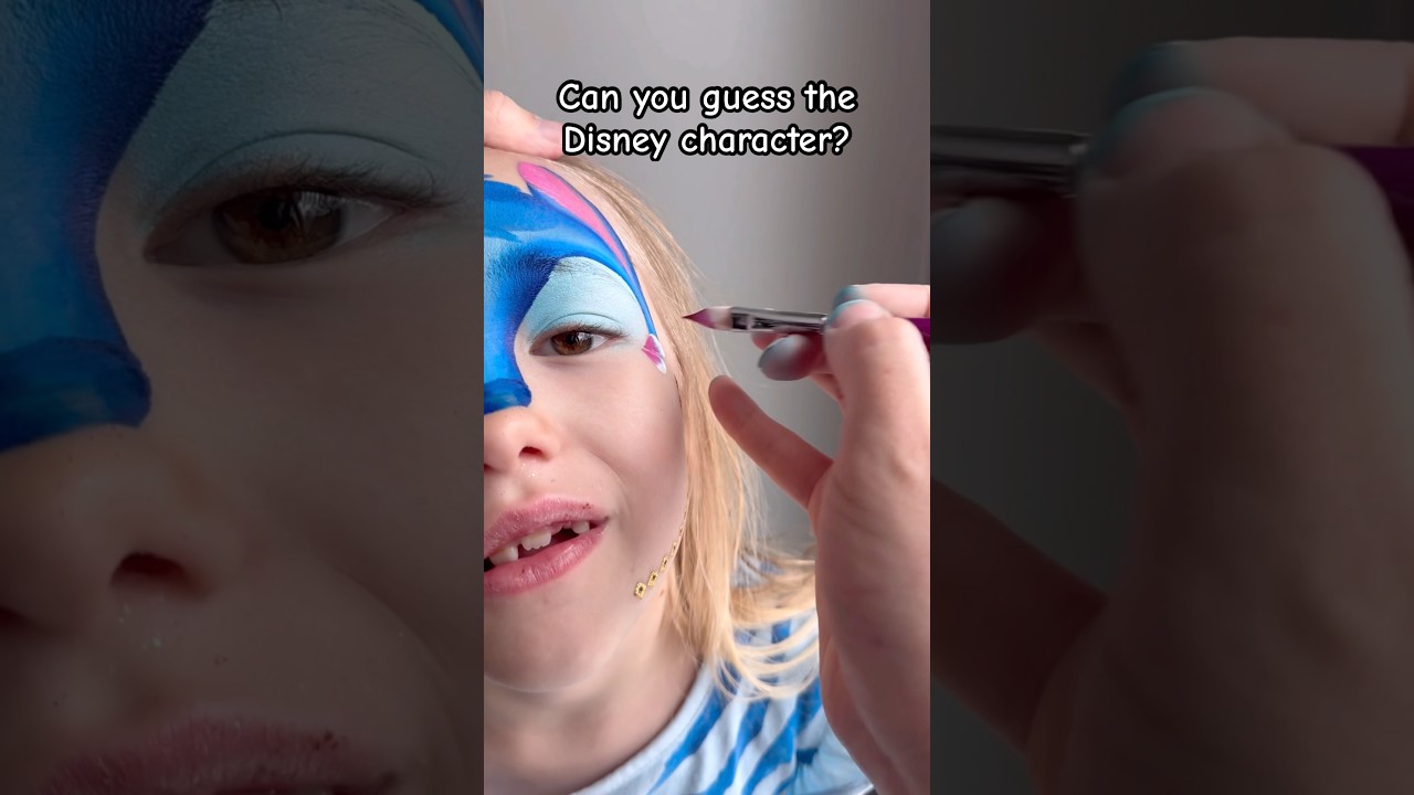 Adorable stitch face painting #shorts #facepaint #facepainting #facepainter #stitch #liloandstitch