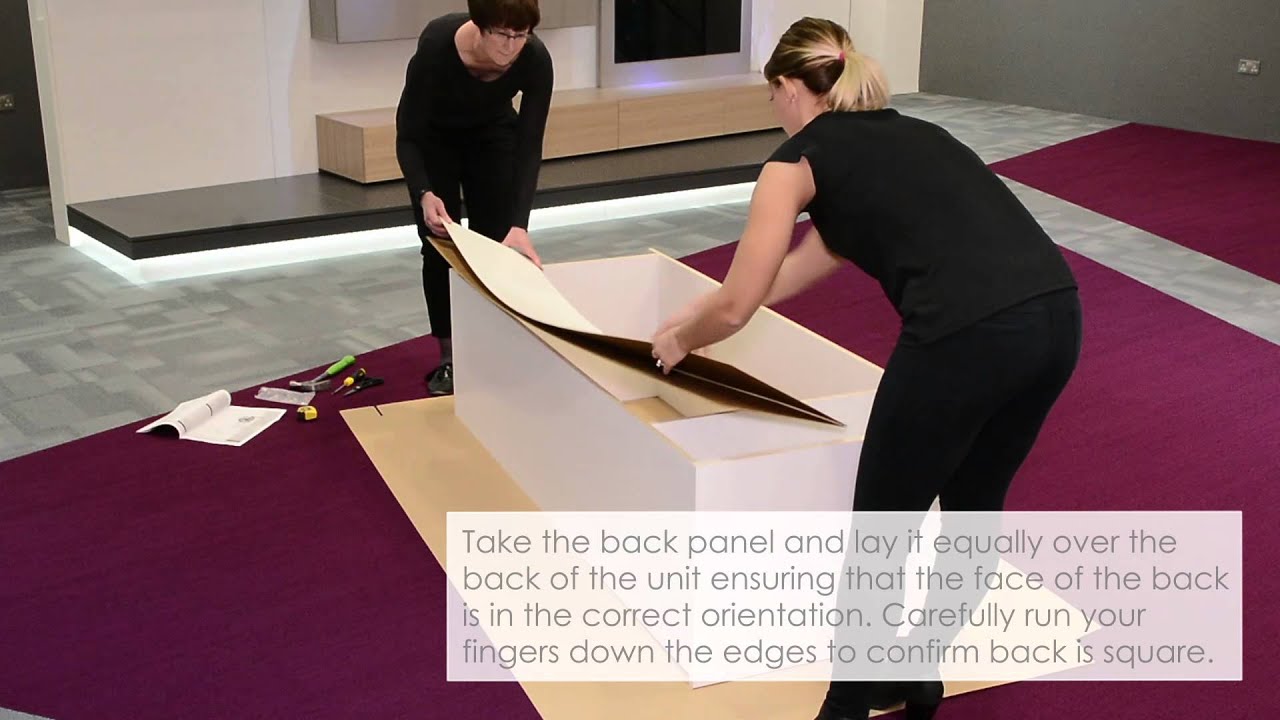 How to square a flat pack wardrobe and fix the back panel