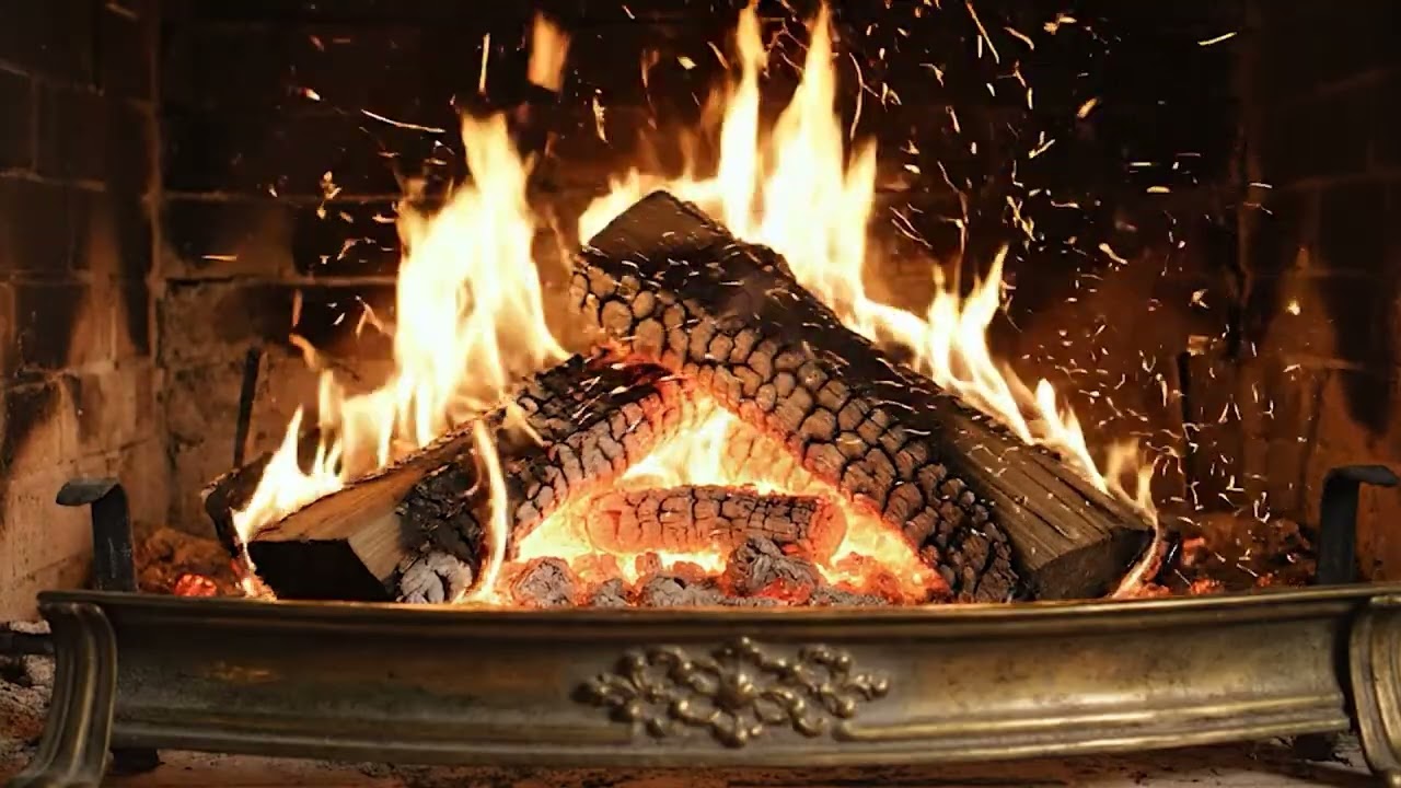 Winter’s Breath: Cozy Fireplace for Deep Sleep 🔥