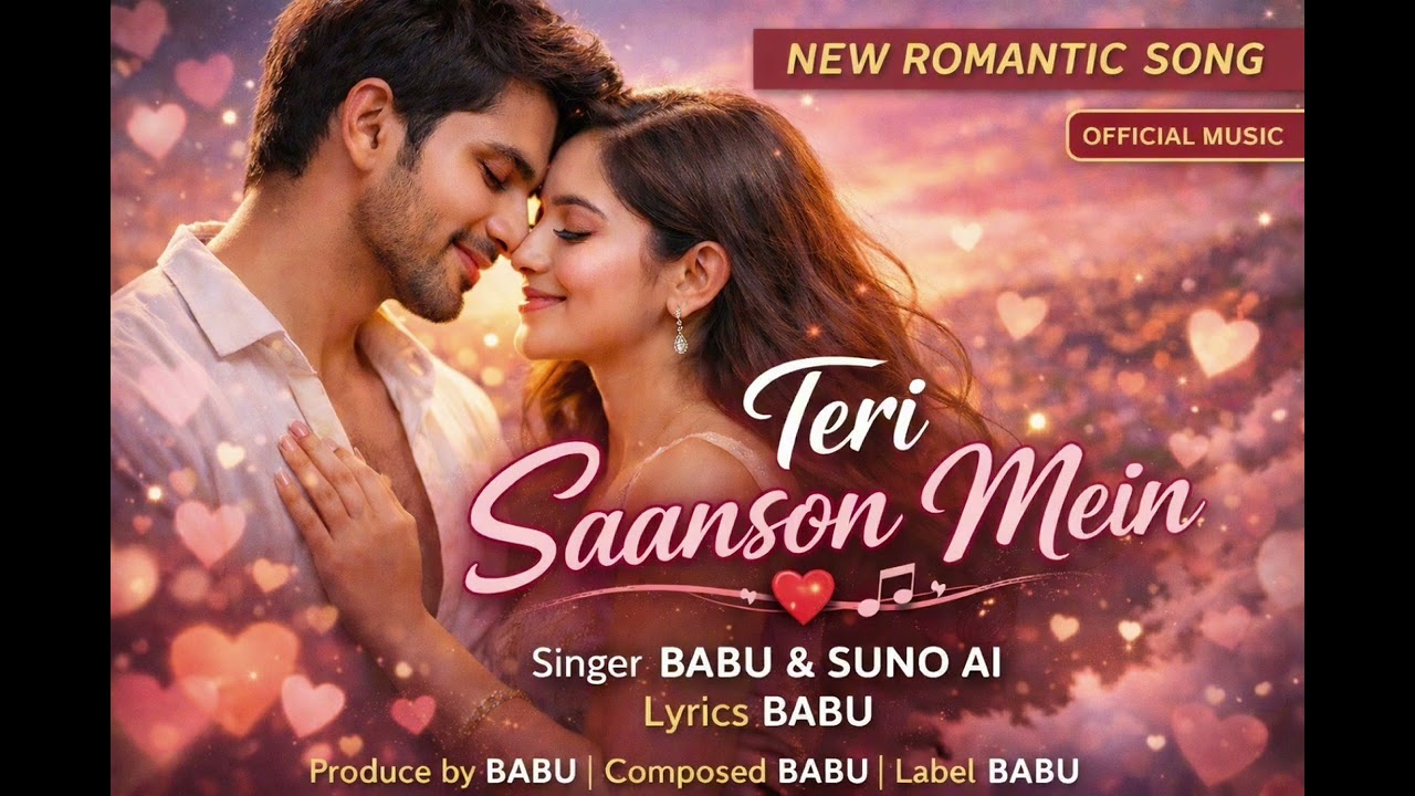 💖 Teri Saanson Mein – Heart Touching Romantic Love Song | Babu & Suno Ai | New Hindi Song 2026