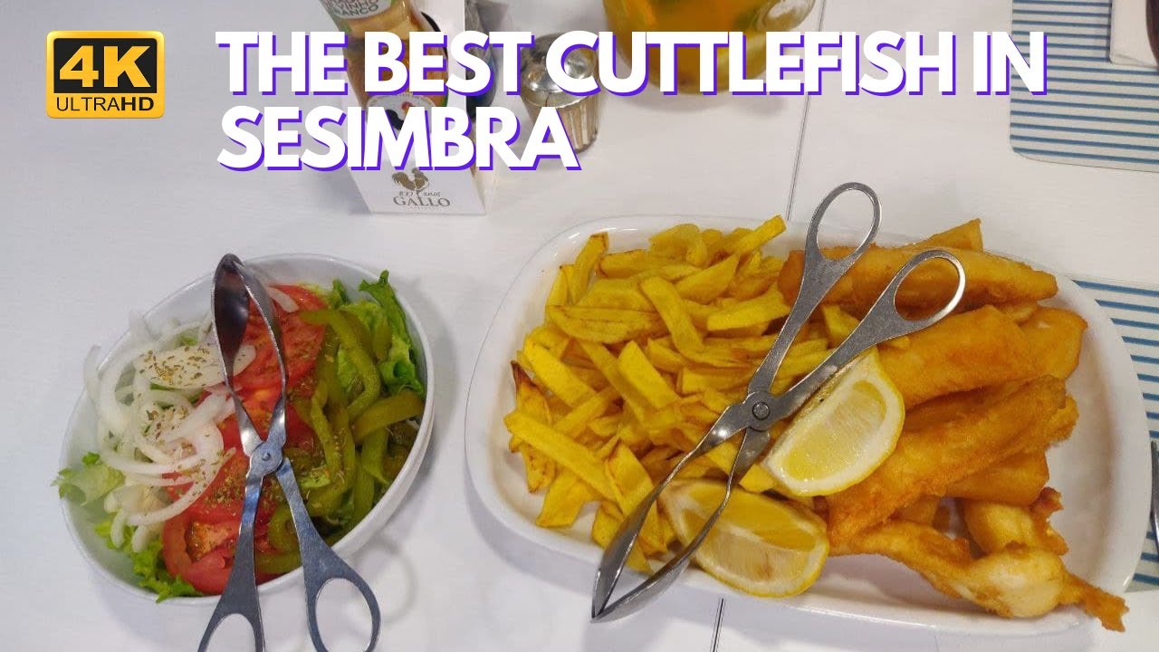 Best Seafood Restaurant In Sesimbra🦑😋 4k Walking To Restaurant And Food Viewing - Portugal【4K UHD】