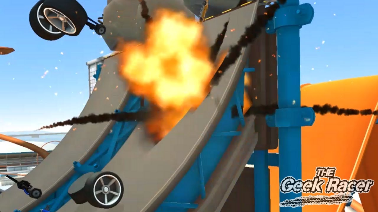 HOT WHEELS RACE OFF: MUSCLE - CRASHES and RACING FAILS #1 - Truck and Car racing game