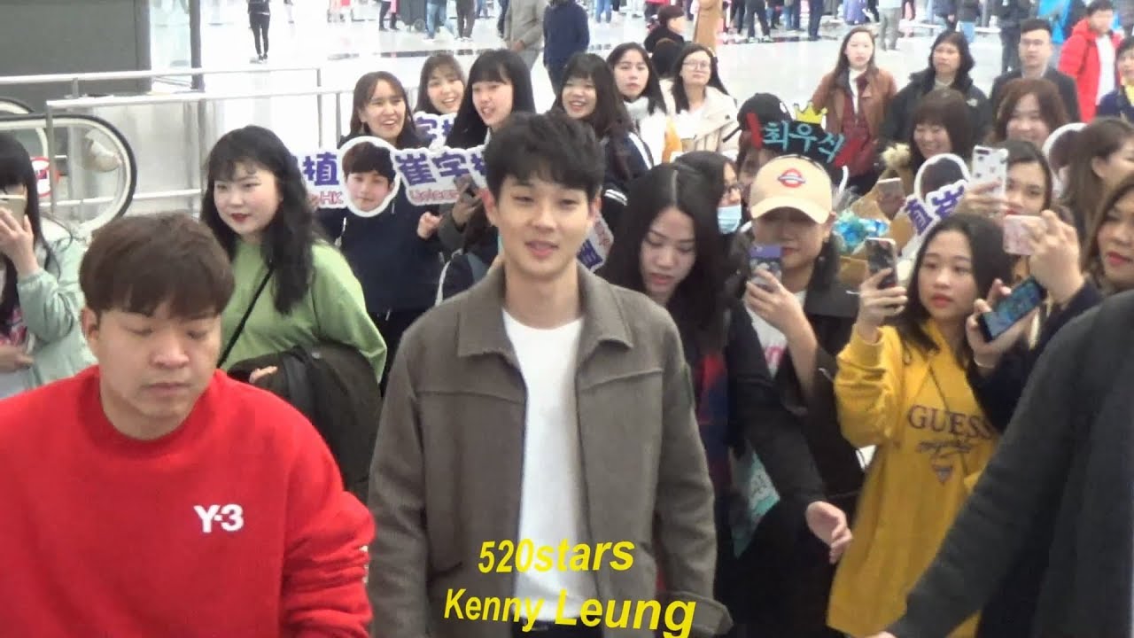 崔宇植Choi Woo Shik(최우식) (チェ・ウシク) Hong Kong Airport Arrival 20181231