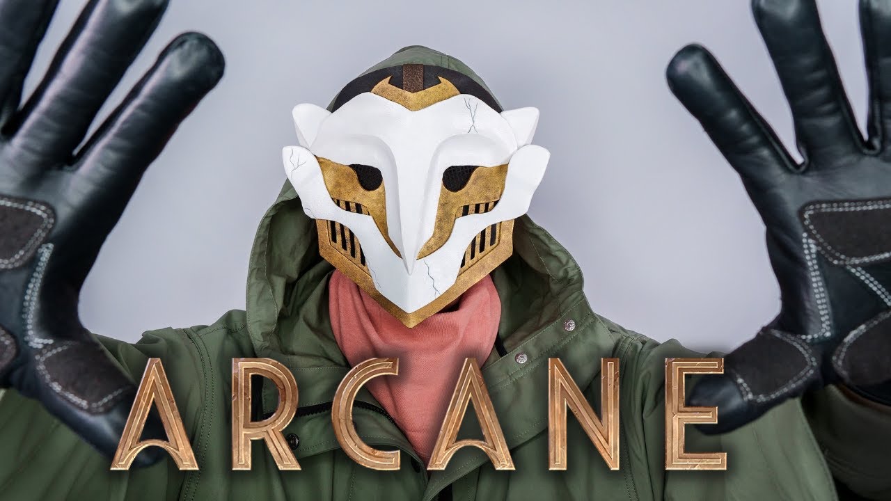 ARCANE Ekko Cosplay Mask | FREE Template | Owl boy Mask DIY