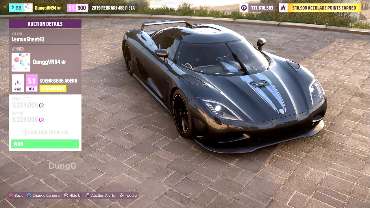Forza Horizon 5 Auction House Sniping Koenigsegg Agera