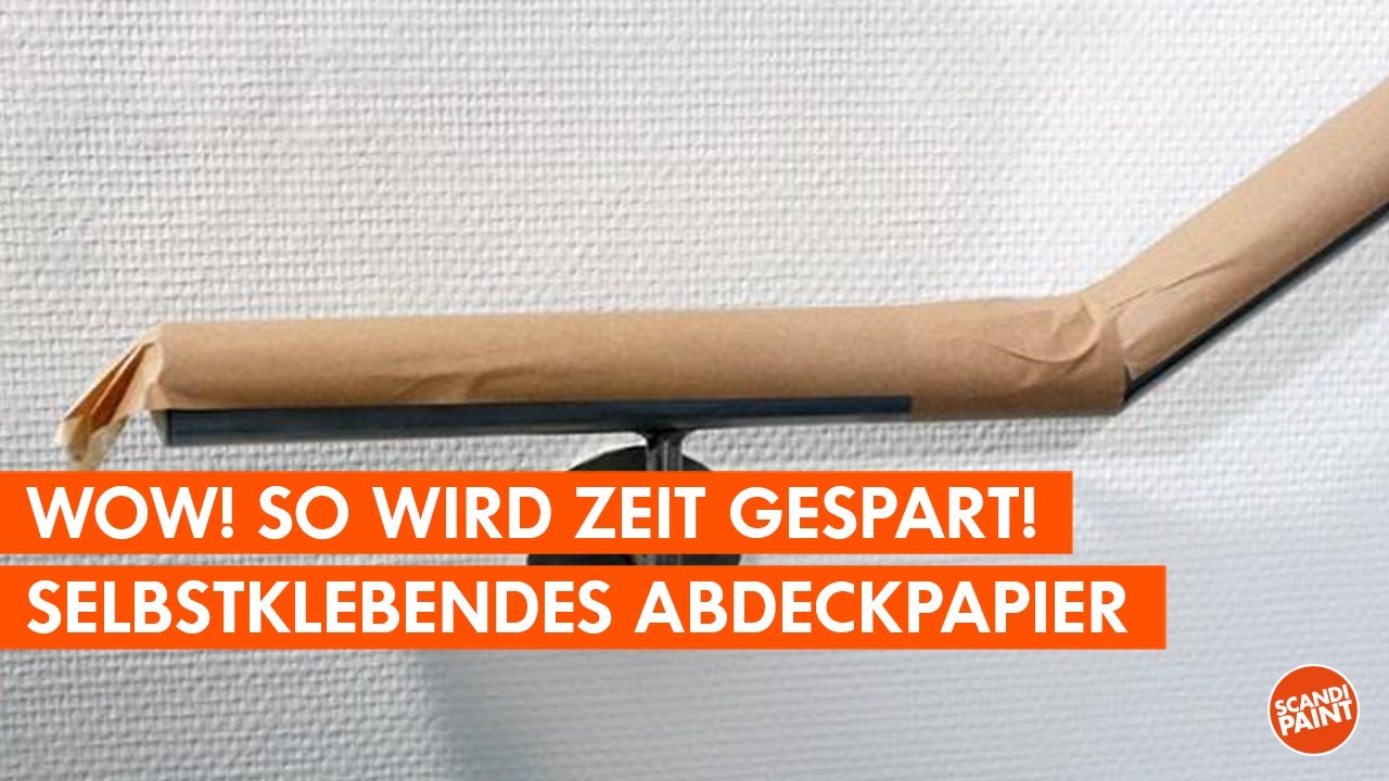 WOW! So wird Zeit und Geld gespart mit selbstklebendem Abdeckpapier.