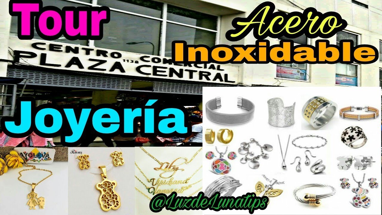 JOYAS DE ACERO INOXIDABLE | Galería Plaza Central | MERCADO CENTRAL #LuzdeLunatips