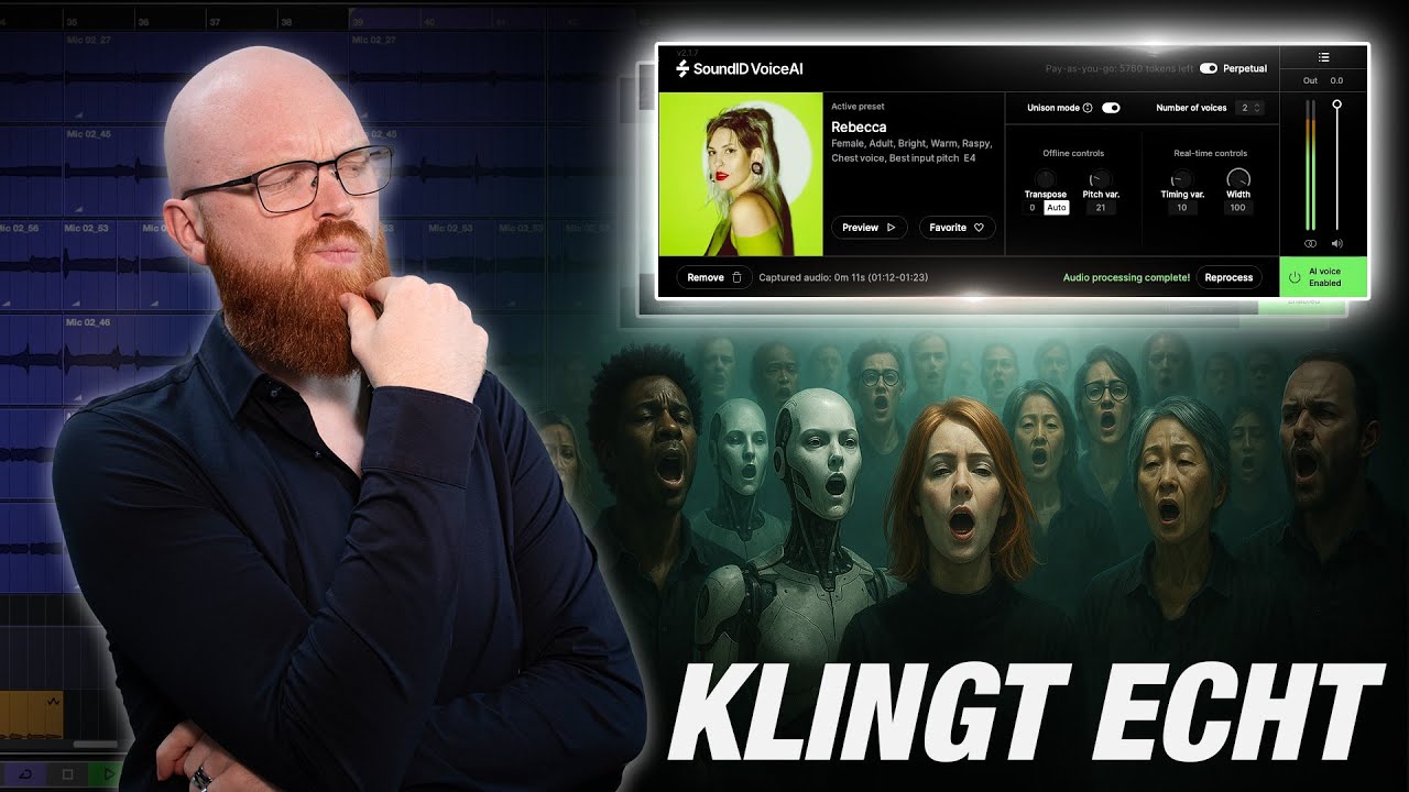 Dieser KI-Chor klingt besser als mein Original 😱 SoundID Voice AI von Sonarworks