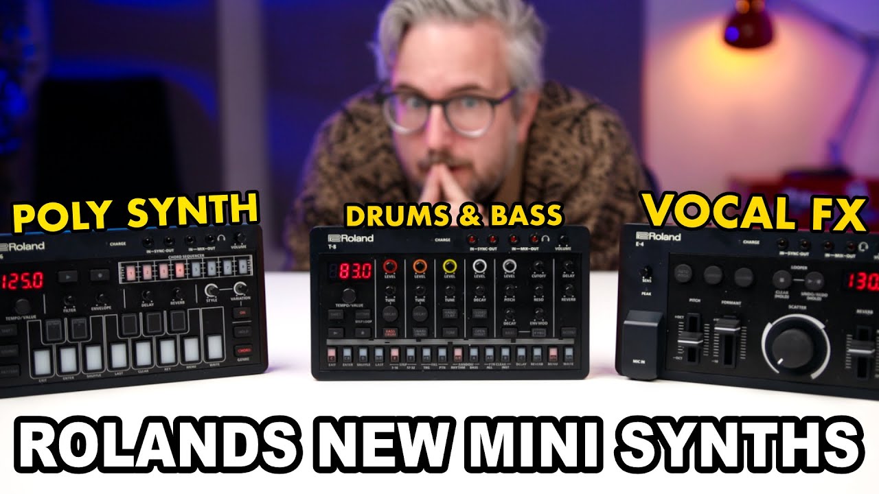 ROLAND AIRA COMPACT – a portable mini synth setup with J6 Synth, T8 drum machine and E4 vocal FX