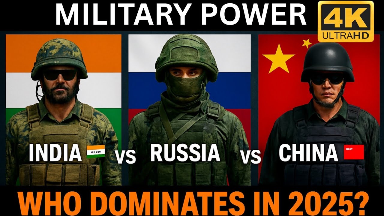 India vs China vs Russia - Who Has the BEST Military?