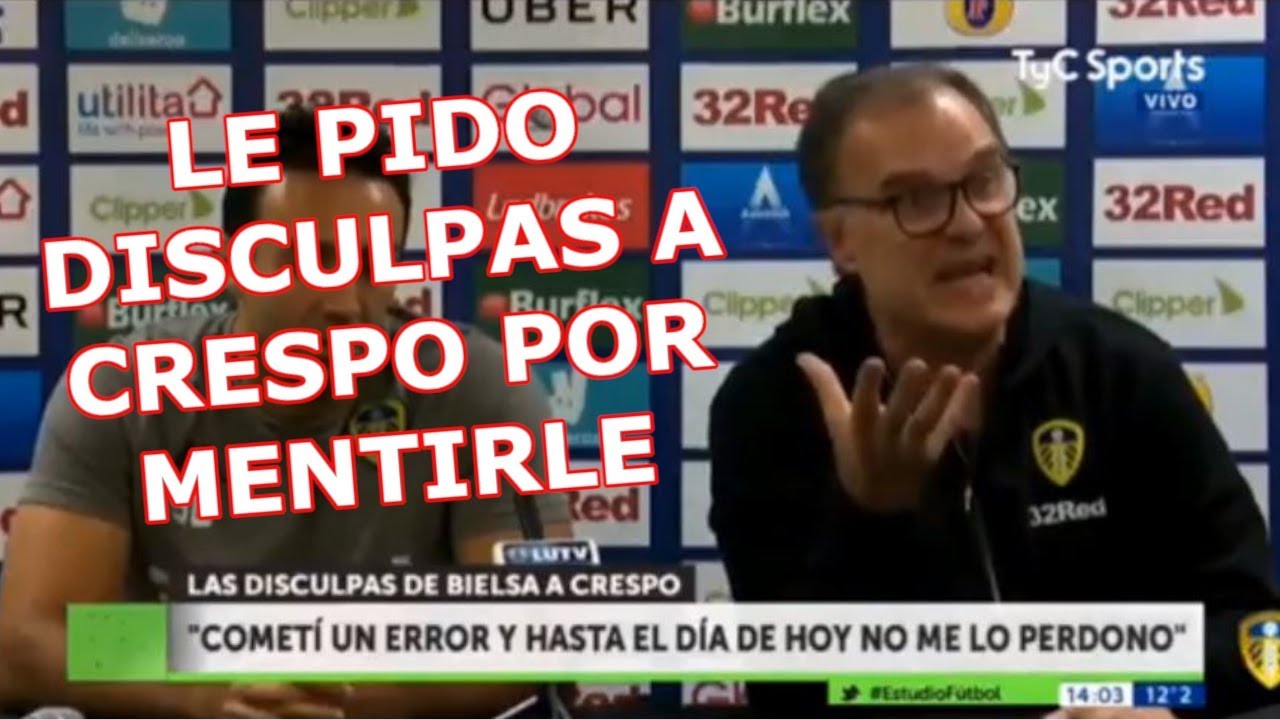 Bielsa le pide disculpas a Crespo por haberle mentido