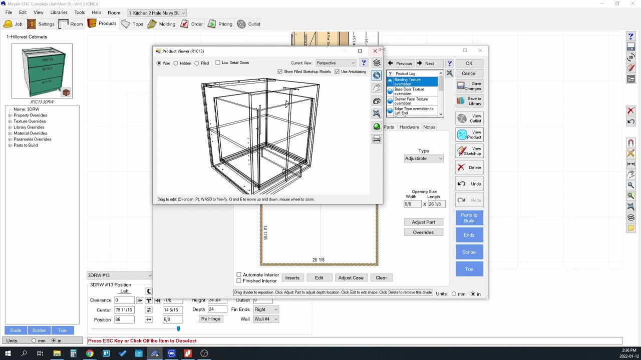 Product Edit Menu - Mozaik Software Tutorials
