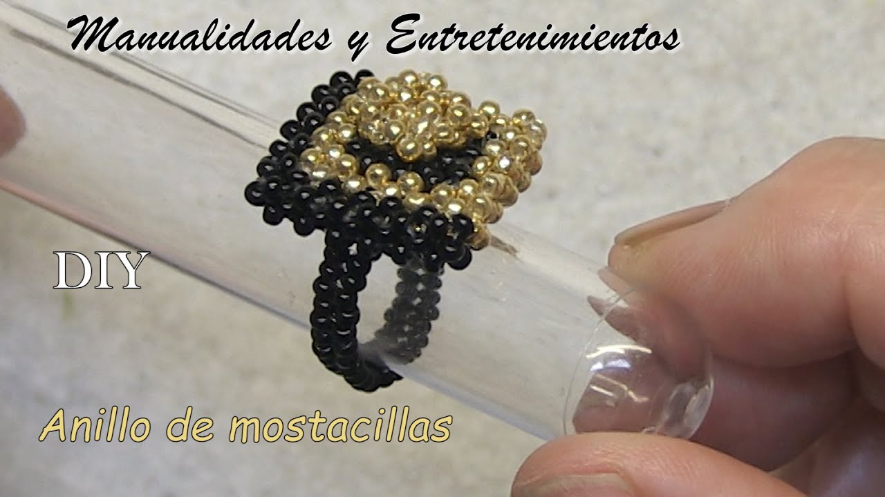 DIY -💍💍 Anillo de rocalla - rockery ring  حلقة الجنينة - скалистое кольцо