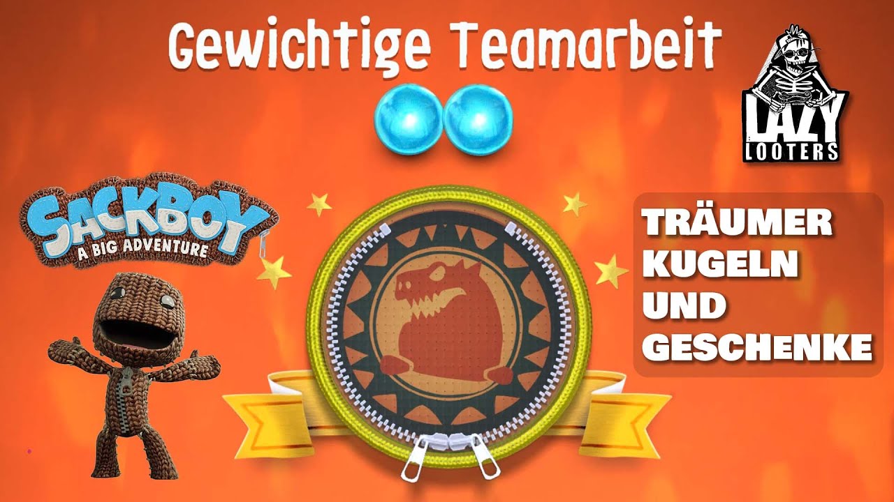 Sackboy - Gewichtige Teamarbeit - Alle Träumerkugeln und Geschenke