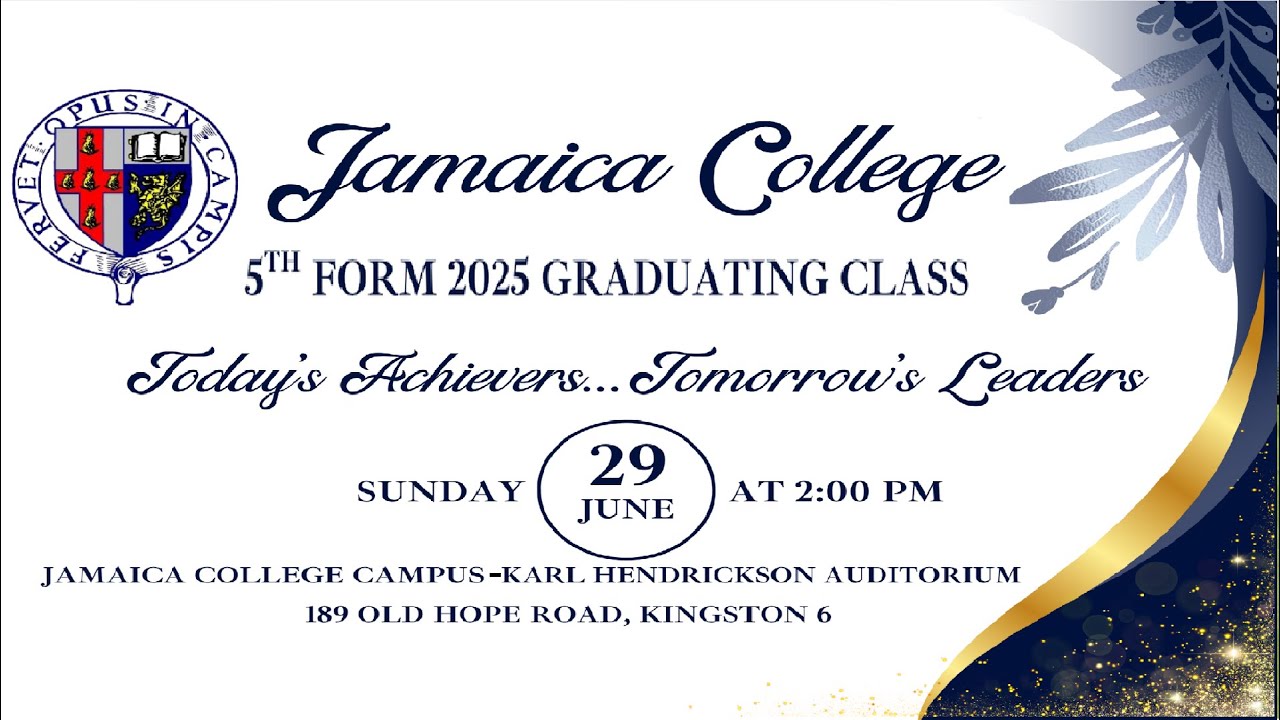 Jamaica College Graduation Ceremony 2025
