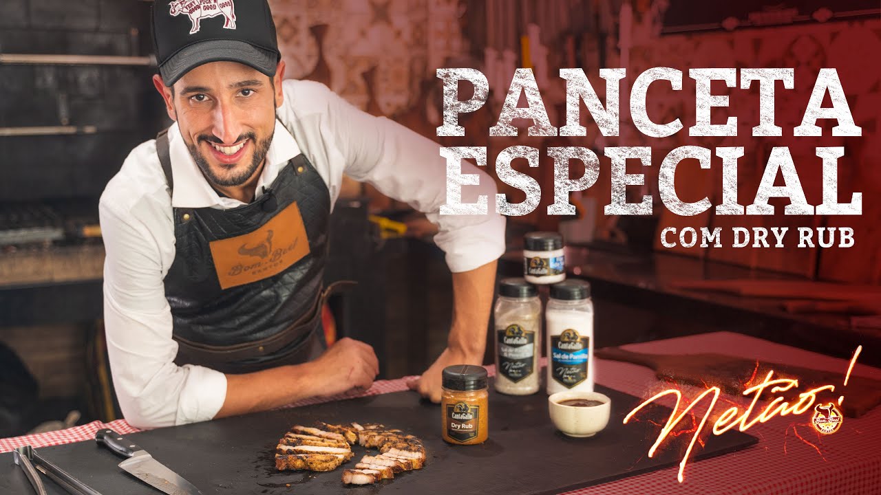Como fazer Panceta Especial com Dry Rub na Churrasqueira | Net&atilde;o! Bom Beef #49