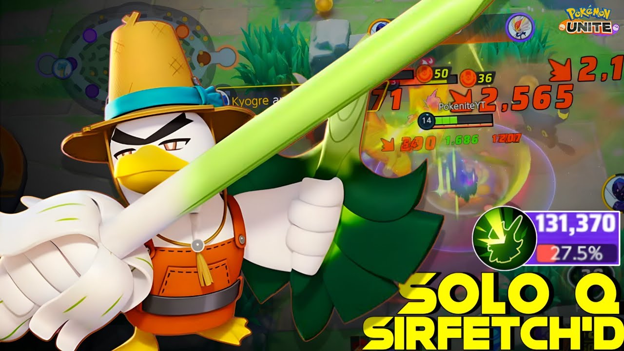 FINALLY GOT SIRFETCH'D BUT IS IT WORTH IT FOR SOLO QUEUE ??? 🤔 | POKEMON UNITE
