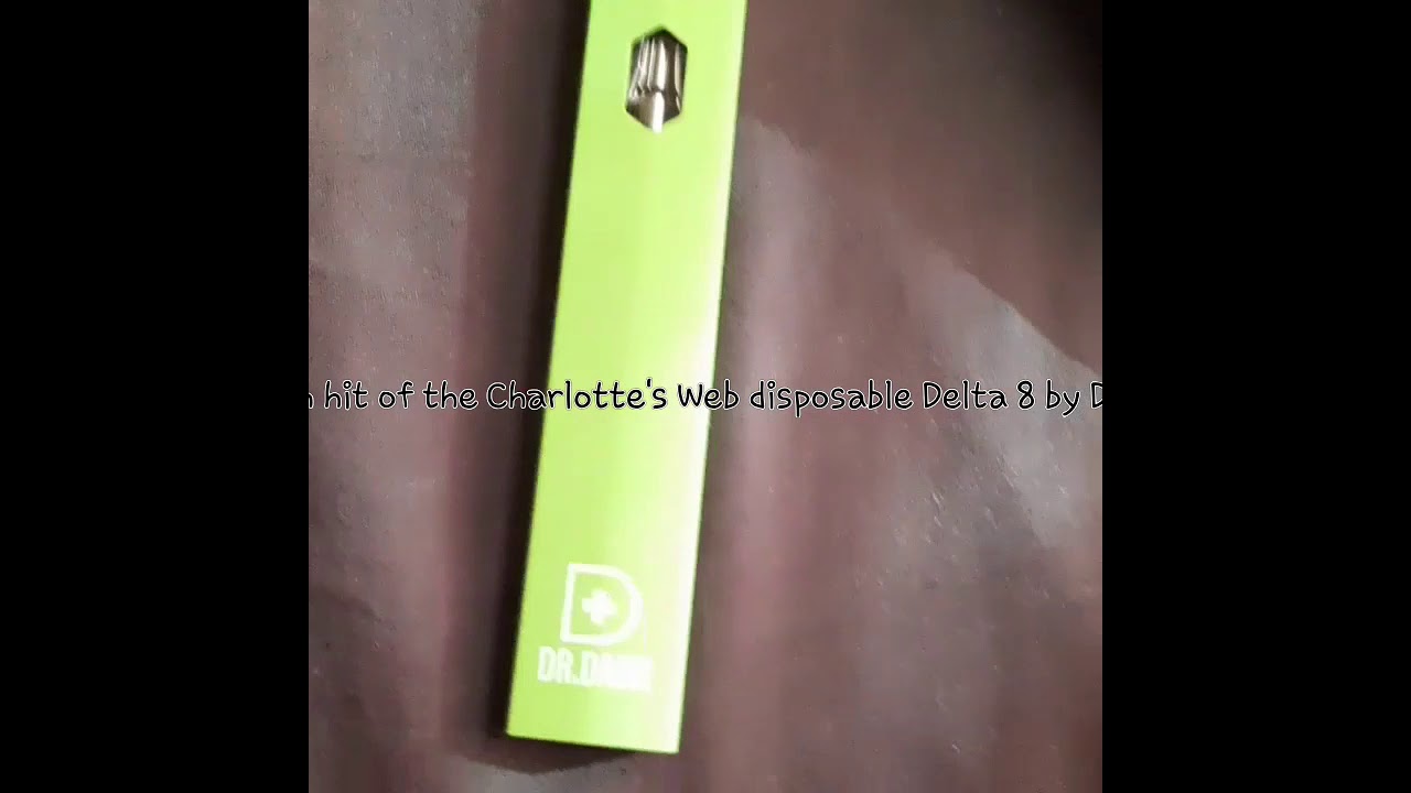 Dr Dank Charlotte's Web disposable delta 8 and Jalapeno bowl
