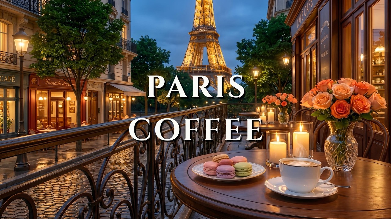 Paris Night Coffee Jazz &ndash; Parisian Cafe Dreams & Candlelight Ambience