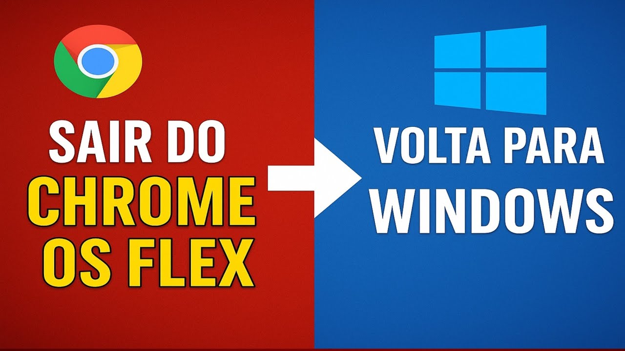 ⬅️ Como Sair do Chrome OS Flex ❌ e Voltar para o Windows 💻🚀 Passo a Passo!