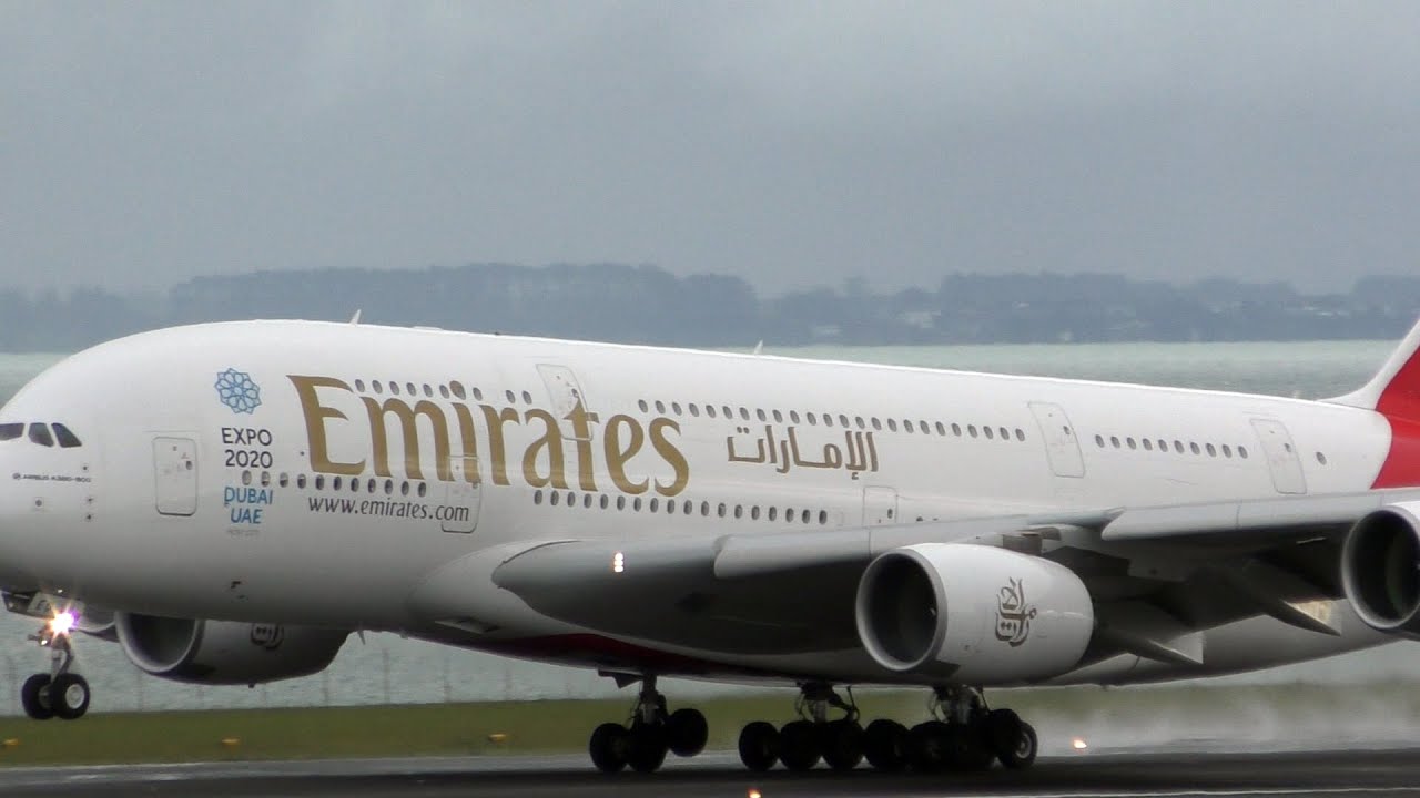 Emirates A380-861 [A6-EEO] ✈ Takeoff from Auckland Airport