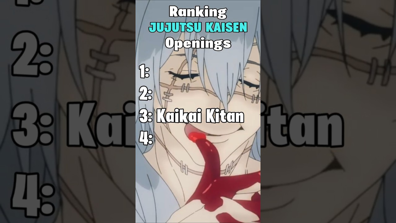 Ranking all JUJUTSU KAISEN Openings! #jjk #jujutsukaisen #jujutsukaisenanime #anime #animeshorts