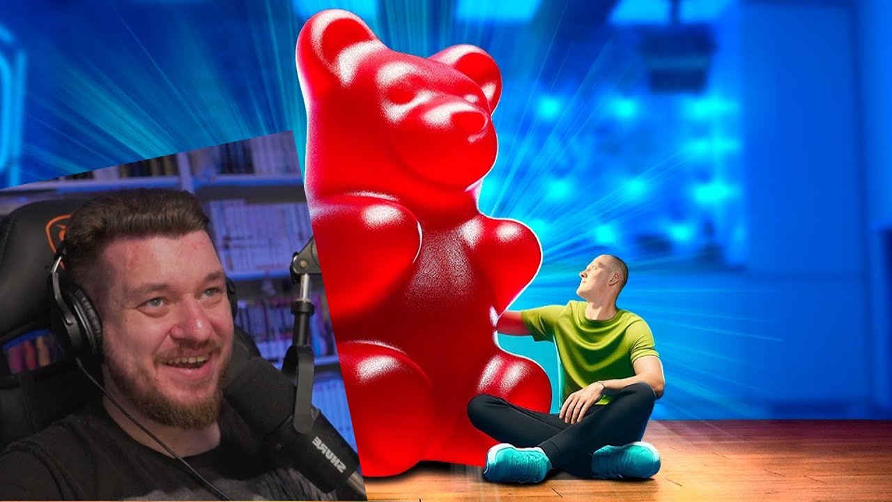 Я СДЕЛАЛ ГИГАНТСКОГО ЖЕЛЕЙНОГО МЕДВЕДЯ HARIBO ВЕСОМ 420 килограмм | Реакция на vanzai