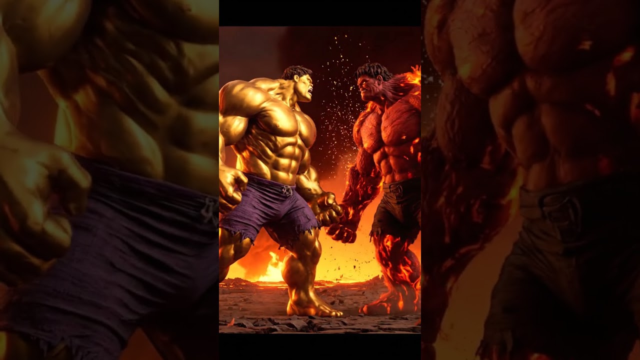 🌟 Gold Hulk Awakens! 💥 Red Hulk&rsquo;s Power Meets Its Ultimate Match! 🦸&zwj;♂️🔴