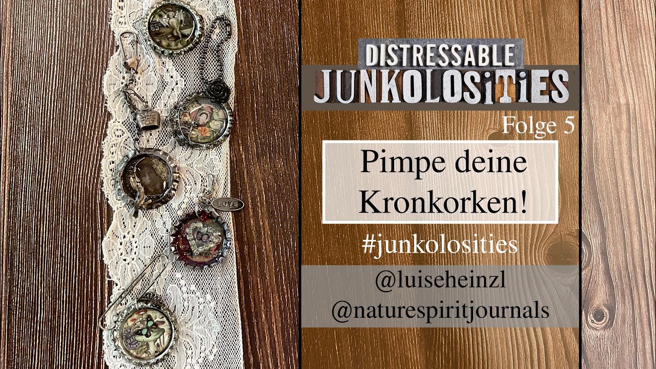 Pimpe deine Kronkorken fürs Junk Journal! #junkolosities