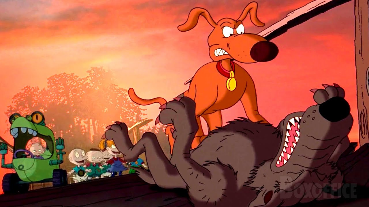 Spike salva a los Rugrats de un lobo