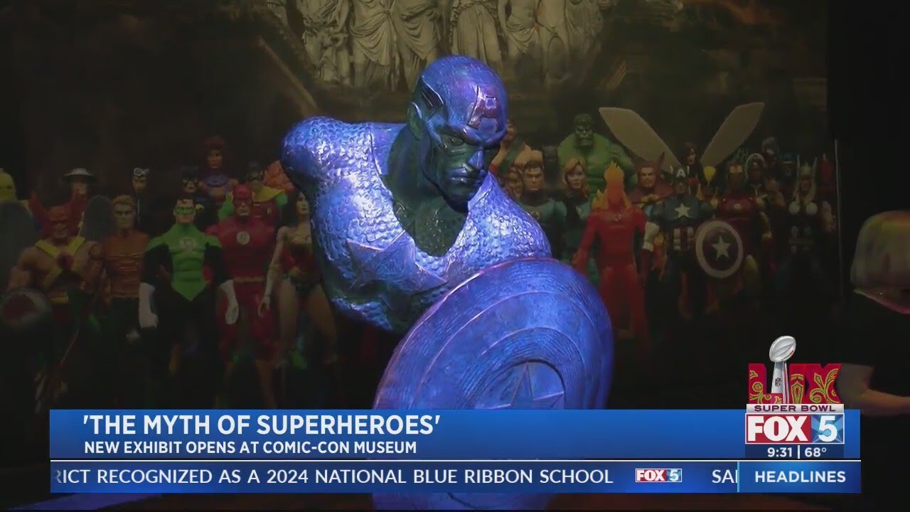 'The Myth of Superheroes' exhibit now open at Comic-Con Museum