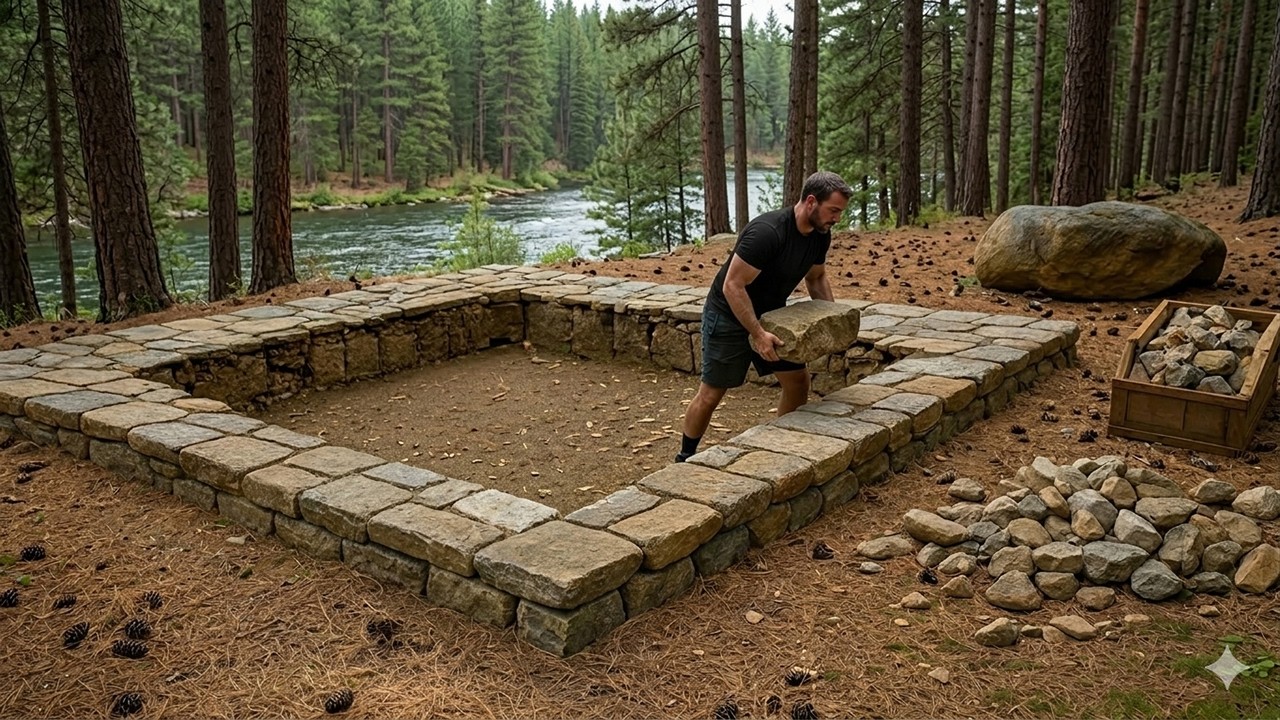 Man Turns Waste into an Amazing Forest House in 30 Days | Bushcraft Survival House