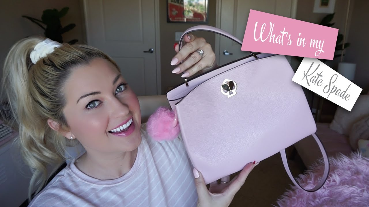 ЧТО В МОЕЙ СУМКЕ | СУМКА-СЭТЧЕЛ KATE SPADE ROMY В ЦВЕТЕ РОЗОВОГО ЦВЕТА (WIMB)
