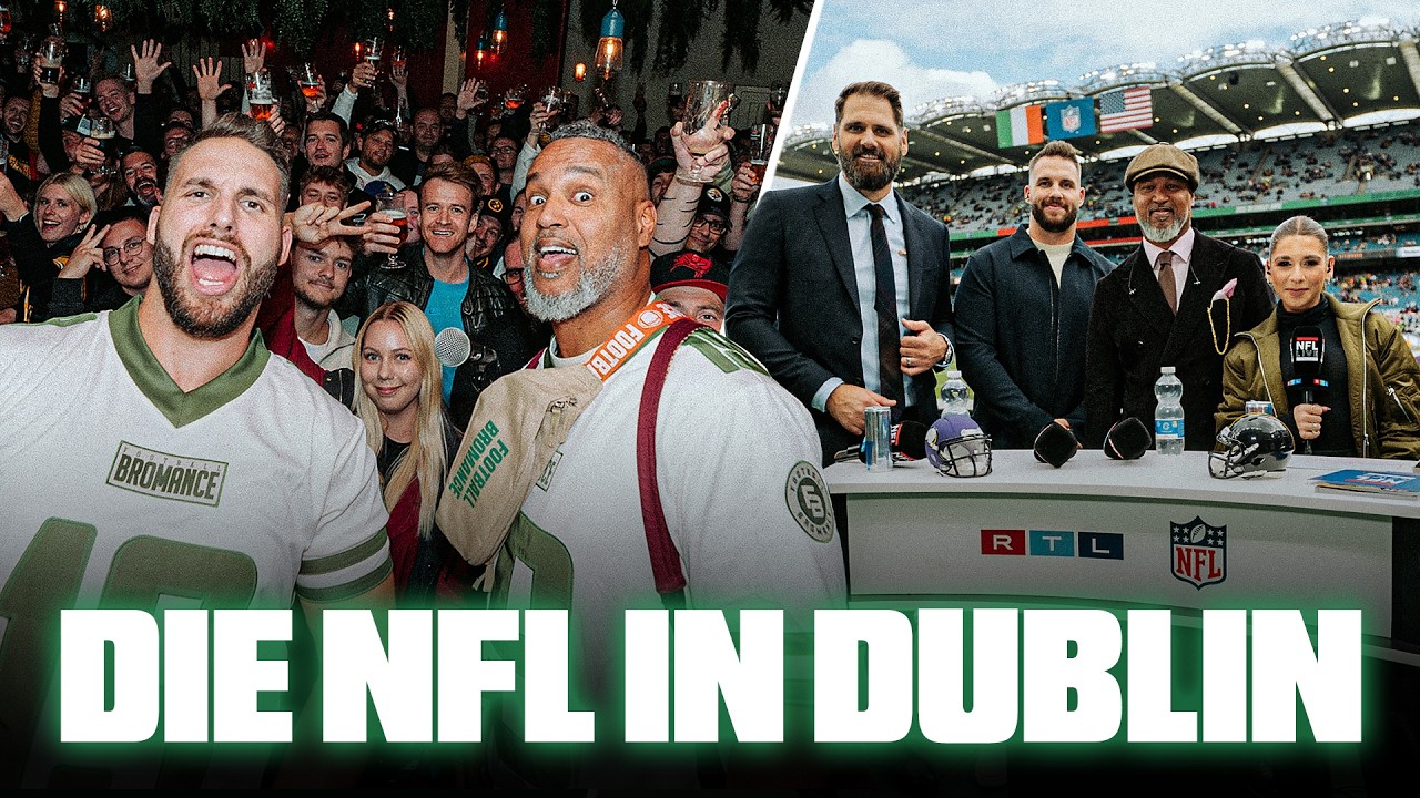 STADIONVLOG BEIM NFL SPIEL IN DUBLIN! Coach Esume & Björn Werner | Football Bromance on the Road