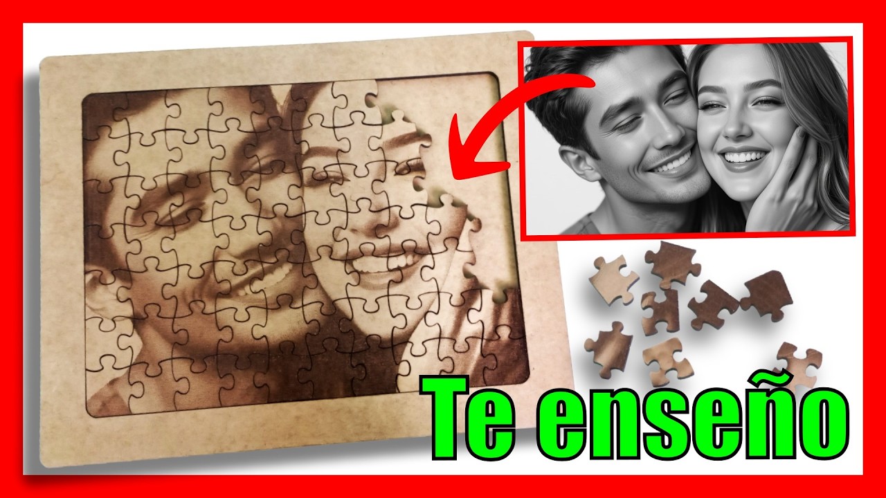 Cómo hacer rompecabezas con laser grbl e inkscape fácil y rápido